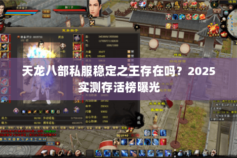 天龙八部私服稳定之王存在吗?2025实测存活榜曝光 天龙八部私服稳定之王存在吗?2025实测存活榜曝光