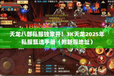 天龙八部私服独家开!3K天龙2025年私服甄选手册(附新服地址) 天龙八部私服独家开!3K天龙2025年私服甄选手册(附新服地址)