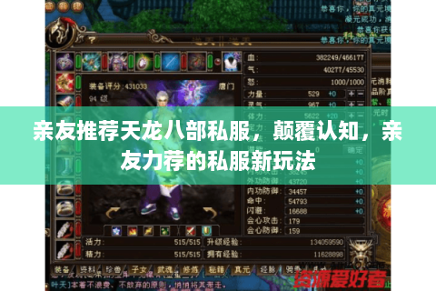 亲友推荐天龙八部私服，颠覆认知，亲友力荐的私服新玩法