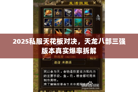 2025私服天花板对决,天龙八部三强版本真实爆率拆解 2025私服天花板对决,天龙八部三强版本真实爆率拆解