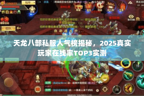 天龙八部私服人气榜揭秘，2025真实玩家在线率TOP3实测