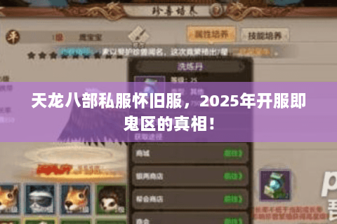 天龙八部私服怀旧服,2025年开服即鬼区的真相! 天龙八部私服怀旧服,2025年开服即鬼区的真相!
