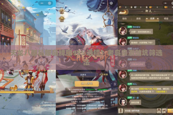 天龙八部私服品牌服95%选错?老鸟亲测防坑筛选法 天龙八部私服品牌服95%选错?老鸟亲测防坑筛选法