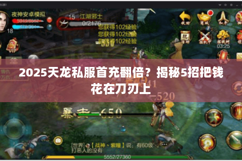 2025天龙私服首充翻倍？揭秘5招把钱花在刀刃上