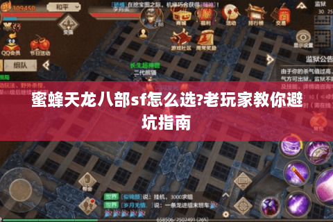 蜜蜂天龙八部sf怎么选?老玩家教你避坑指南