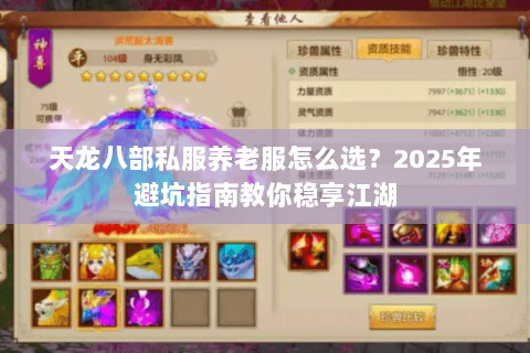 天龙八部私服养老服怎么选？2025年避坑指南教你稳享江湖