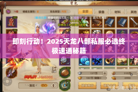 即刻行动！2025天龙八部私服必选终极速通秘籍