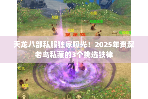 天龙八部私服独家曝光!2025年资深老鸟私藏的3个挑选铁律 天龙八部私服独家曝光!2025年资深老鸟私藏的3个挑选铁律