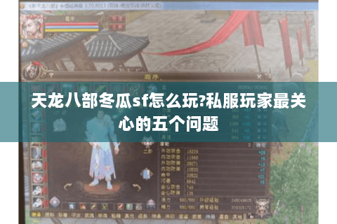 天龙八部冬瓜sf怎么玩?私服玩家最关心的五个问题 天龙八部冬瓜sf怎么玩?私服玩家最关心的五个问题