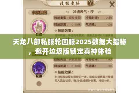 天龙八部私服轮回服2025数据大揭秘，避开垃圾版锁定真神体验