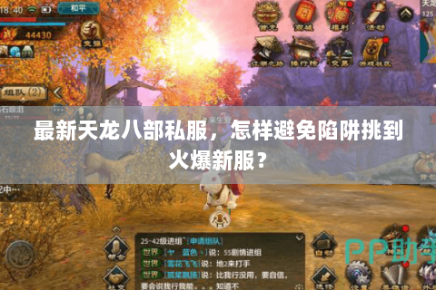 最新天龙八部私服，怎样避免陷阱挑到火爆新服？