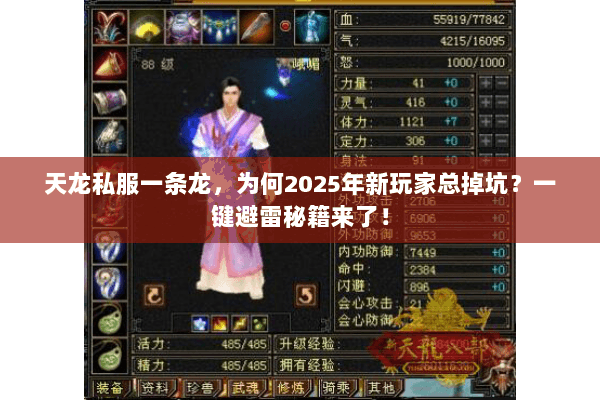 天龙私服一条龙,为何2025年新玩家总掉坑?一键避雷秘籍来了! 天龙私服一条龙,为何2025年新玩家总掉坑?一键避雷秘籍来了!