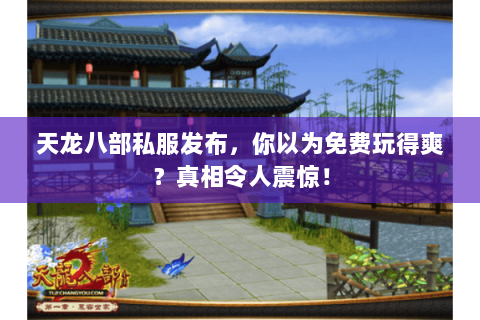 天龙八部私服发布,你以为免费玩得爽?真相令人震惊! 天龙八部私服发布,你以为免费玩得爽?真相令人震惊!