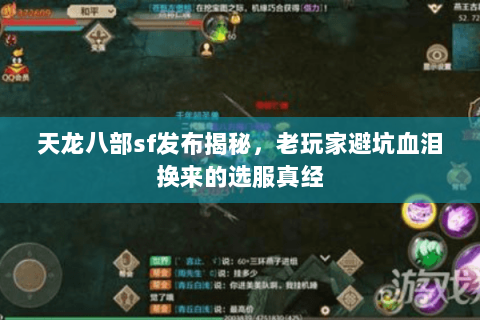 天龙八部sf发布揭秘，老玩家避坑血泪换来的选服真经