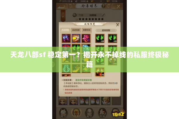 天龙八部sf 稳定第一？揭开永不掉线的私服终极秘籍
