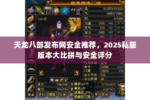 天龙八部发布网安全推荐，2025私服版本大比拼与安全评分
