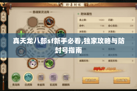 真天龙八部sf新手必看,独家攻略与防封号指南