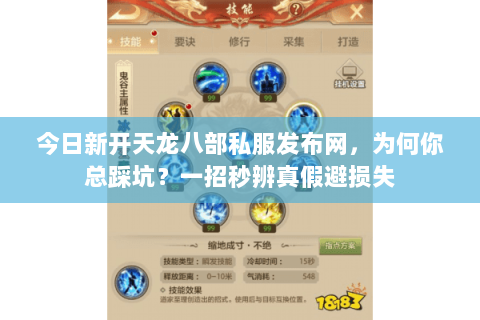 今日新开天龙八部私服发布网，为何你总踩坑？一招秒辨真假避损失