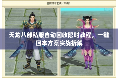 天龙八部私服自动回收限时教程，一键回本方案实战拆解