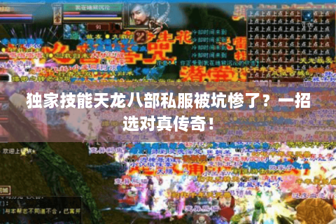独家技能天龙八部私服被坑惨了?一招选对真传奇! 独家技能天龙八部私服被坑惨了?一招选对真传奇!