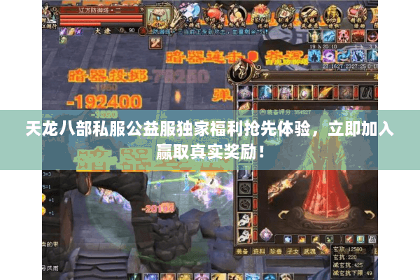 天龙八部私服公益服独家福利抢先体验，立即加入赢取真实奖励！