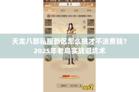 天龙八部私服新区怎么挑才不浪费钱？2025年老鸟实战避坑术