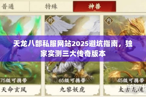 天龙八部私服网站2025避坑指南,独家实测三大传奇版本 天龙八部私服网站2025避坑指南,独家实测三大传奇版本
