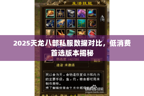 2025天龙八部私服数据对比,低消费首选版本揭秘 2025天龙八部私服数据对比,低消费首选版本揭秘