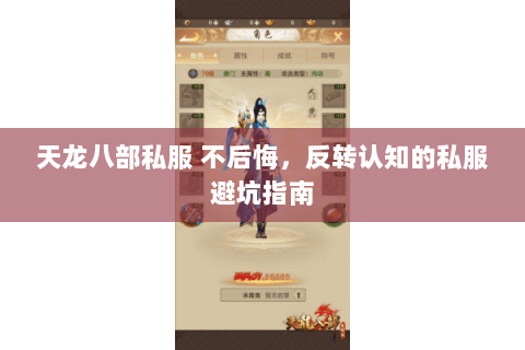 天龙八部私服 不后悔,反转认知的私服避坑指南 天龙八部私服 不后悔,反转认知的私服避坑指南