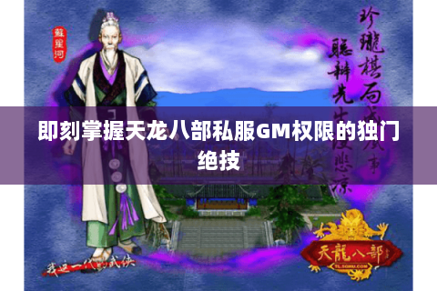 即刻掌握天龙八部私服GM权限的独门绝技