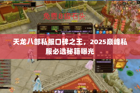 天龙八部私服口碑之王，2025巅峰私服必选秘籍曝光