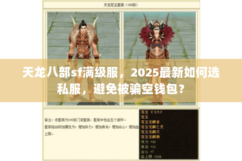 天龙八部sf满级服，2025最新如何选私服，避免被骗空钱包？