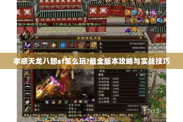 孝感天龙八部sf怎么玩?最全版本攻略与实战技巧