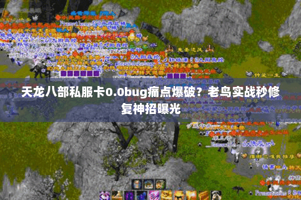 天龙八部私服卡0.0bug痛点爆破？老鸟实战秒修复神招曝光
