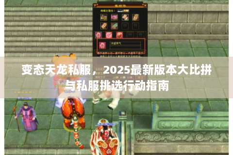 变态天龙私服，2025最新版本大比拼与私服挑选行动指南