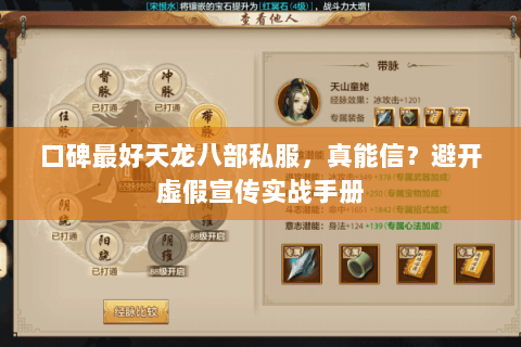 口碑最好天龙八部私服，真能信？避开虚假宣传实战手册