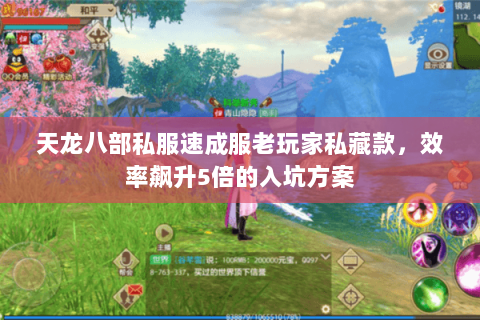 天龙八部私服速成服老玩家私藏款，效率飙升5倍的入坑方案