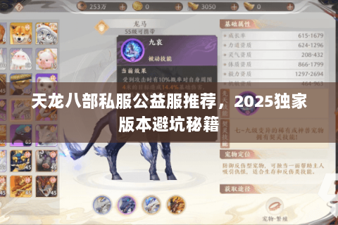 天龙八部私服公益服推荐，2025独家版本避坑秘籍