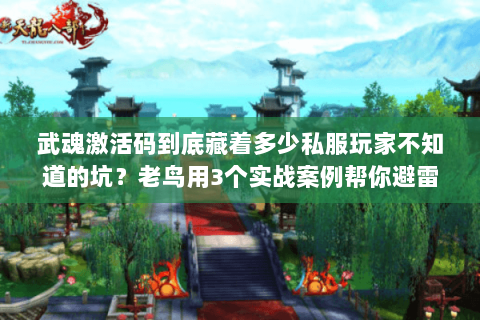 武魂激活码到底藏着多少私服玩家不知道的坑?老鸟用3个实战案例帮你避雷 武魂激活码到底藏着多少私服玩家不知道的坑?老鸟用3个实战案例帮你避雷