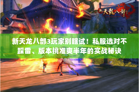 新天龙八部3玩家别瞎试！私服选对不踩雷、版本挑准爽半年的实战秘诀