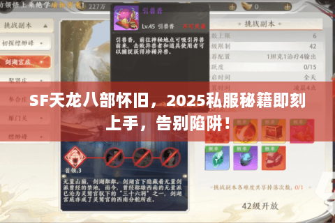 SF天龙八部怀旧，2025私服秘籍即刻上手，告别陷阱！