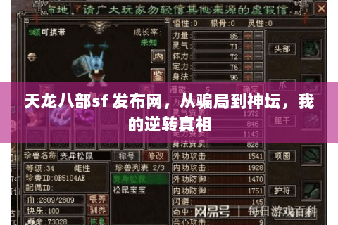 天龙八部sf 发布网,从骗局到神坛,我的逆转真相 天龙八部sf 发布网,从骗局到神坛,我的逆转真相