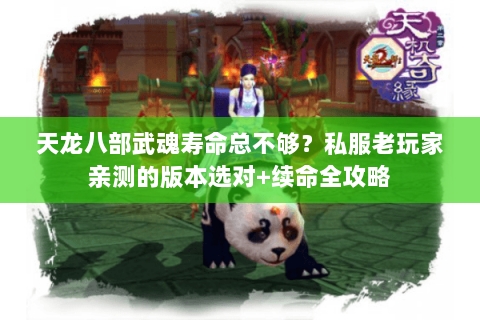 天龙八部武魂寿命总不够？私服老玩家亲测的版本选对+续命全攻略