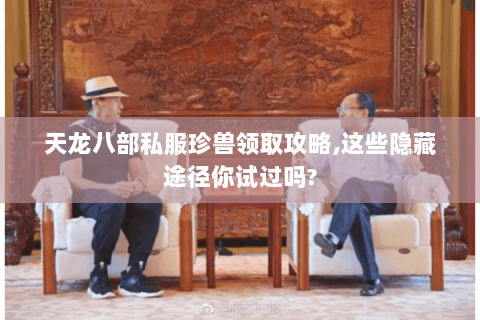 天龙八部私服珍兽领取攻略,这些隐藏途径你试过吗? 天龙八部私服珍兽领取攻略,这些隐藏途径你试过吗?