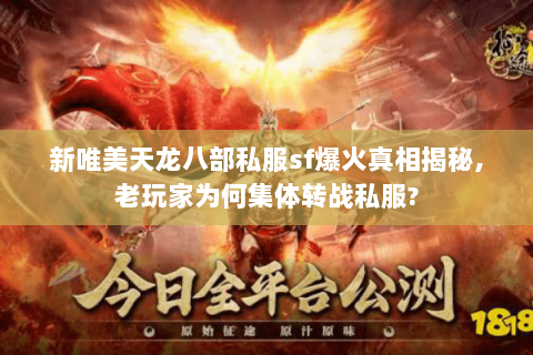 新唯美天龙八部私服sf爆火真相揭秘,老玩家为何集体转战私服?