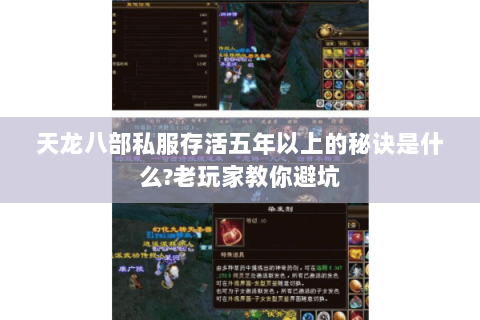 天龙八部私服存活五年以上的秘诀是什么?老玩家教你避坑 天龙八部私服存活五年以上的秘诀是什么?老玩家教你避坑