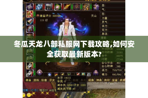 冬瓜天龙八部私服网下载攻略,如何安全获取最新版本?