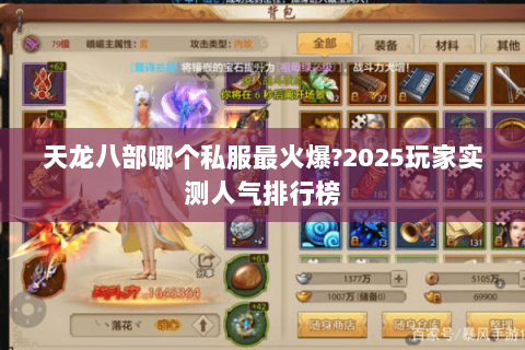 天龙八部哪个私服最火爆?2025玩家实测人气排行榜 天龙八部哪个私服最火爆?2025玩家实测人气排行榜