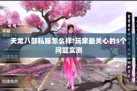 天龙八部私服怎么样?玩家最关心的5个问题实测 天龙八部私服怎么样?玩家最关心的5个问题实测