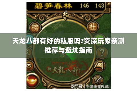 天龙八部有好的私服吗?资深玩家亲测推荐与避坑指南 天龙八部有好的私服吗?资深玩家亲测推荐与避坑指南